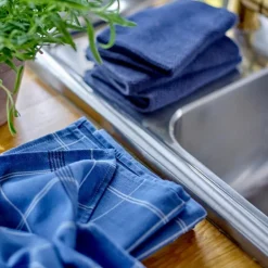 Minimal kjøkkenhåndkle 50x70 cm blue