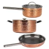 Mjölner 2 grytesett 3 deler kobber