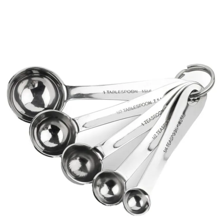 Målesett 5 deler rustfritt stål