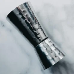 Målesett 30/60 ml hamret rustfritt stål