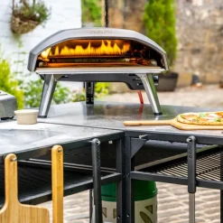 Modulbord til pizzaovn 80x60x90 cm svart