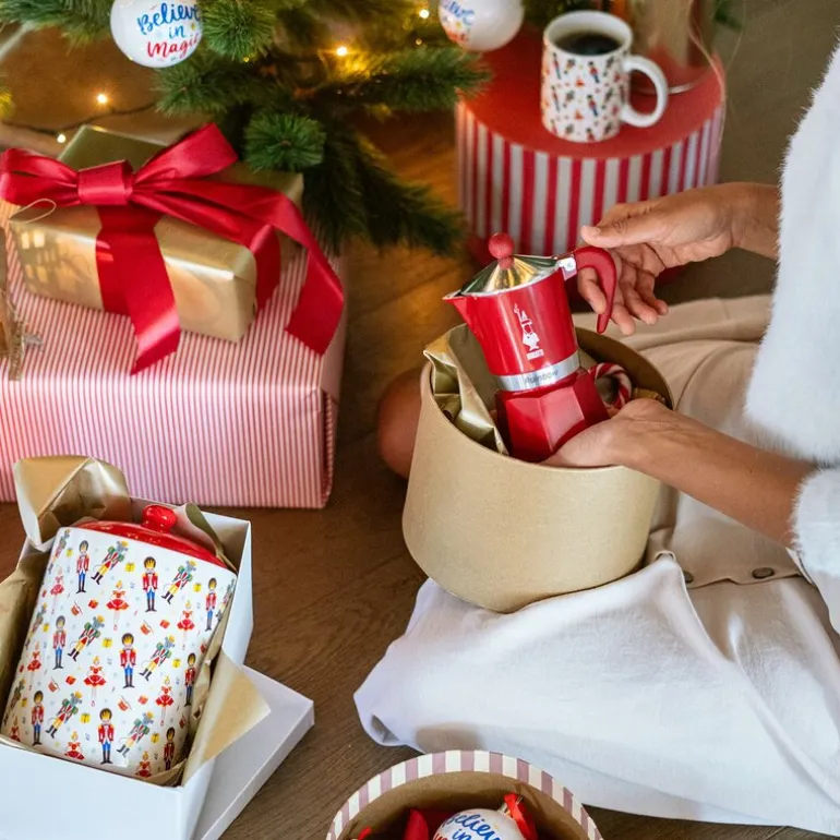 Moka Express CC 2024 espressokanne 6 kopper rød