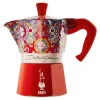Moka Express espressokanne 3 kopper Dolce & Gabbana rød