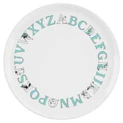 Moomin ABC tallerken 20 cm turqouise