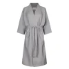 Morgenkåpe waffle onesize grå