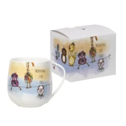 Morning birds krus 40 cl hvit/multi