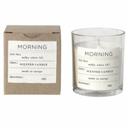 Morning duftlys 7,4 cm hvit