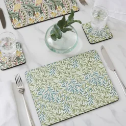 Morris & Co bordbrikke Willow Bough 4 stk flerfarget