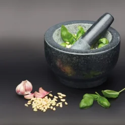 Morter med pistill 20 cm granitt