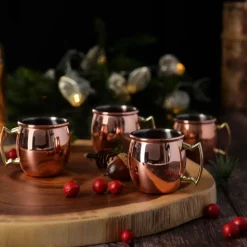 Moscow Mule shotglass 60 ml 4 stk kobber