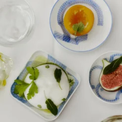 Motif lite fat 3 stk blå/hvit