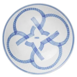 Motif skål 35 cl blå/hvit