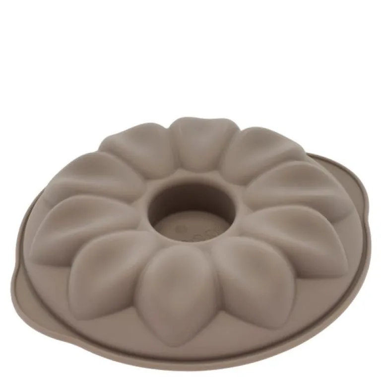 Mousseform blomst 20x3,8 cm latte silikon