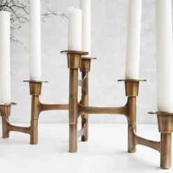 Move lysestake 6 armer 50 cm messing