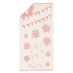 Mummi badehåndkle 70x140 cm stjerner rosa