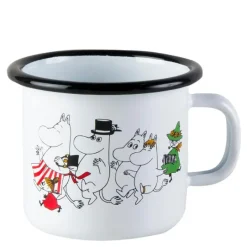 Mummi emaljekopp 25 cl Mummidalen hvit