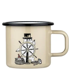 Mummi emaljekopp 37 cl oppdageren beige