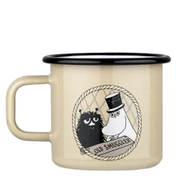 Mummi emaljekopp 37 cl oppdageren beige