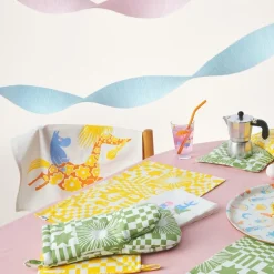 Mummi Fest gryteklut 23x23 cm 2 stk gul