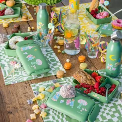 Mummi Fest lunsjboks m/inndeling 0,9L grønn/multi