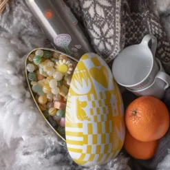 Mummi Fest påskeegg 22 cm gul