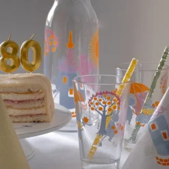 Mummi Fest sugerør 6 stk gul