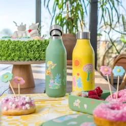 Mummi Fest termoflaske 0,5L gul/multi