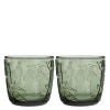 Mummi glass 28 cl 2 stk furugrønn