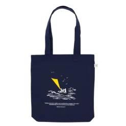 Mummi handlenett 38,5x42 cm Mummitrollet i havet marineblå