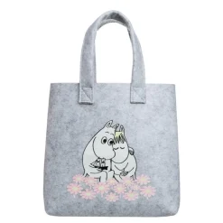 Mummi handlenett 14x25x26 cm sammen grå