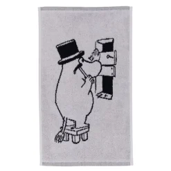 Mummi håndkle 30x50 cm Mummipappa grå