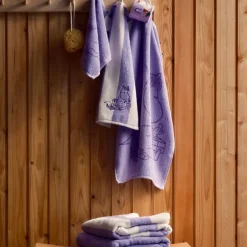 Mummi håndkle 30x50 cm Snorkfrøken lilla