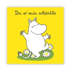 Mummi kort dobbelt Du er min solstråle gul