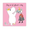 Mummi kort dobbelt Jeg er så glad i deg rosa