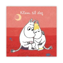 Mummi kort dobbelt Klem til deg rød