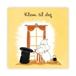 Mummi kort dobbelt Klem til deg gul