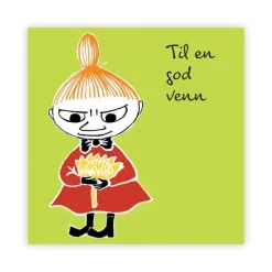 Mummi kort dobbelt Til en god venn grønn