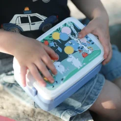 Mummi matboks 18,5x12 cm festligheter blå