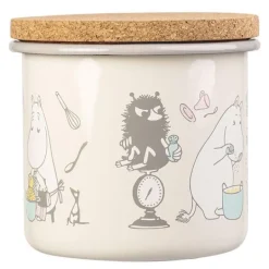 Mummi oppbevaringsboks med lokk 1,3L bon appétit beige