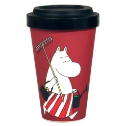 Mummi reisekopp 45 cl Mummimamma jobber i hagen rød