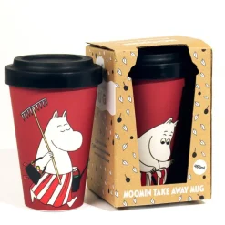 Mummi reisekopp 45 cl Mummimamma jobber i hagen rød