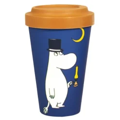 Mummi reisekopp 45 cl Mummipappa på kveldstur marineblå