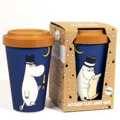 Mummi reisekopp 45 cl Mummipappa på kveldstur marineblå