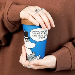 Mummi reisekopp 45 cl Mummipappa slapper av blå