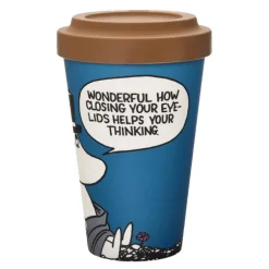 Mummi reisekopp 45 cl Mummipappa slapper av blå