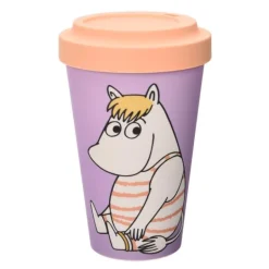 Mummi reisekopp 45 cl Snorkfrøken i stripet badedrakt lilla