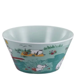 Mummi skål 15 cm moomin playing on the beach