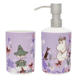 Mummi såpedispenser + tannbørsteholder blomsterhage