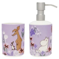 Mummi såpedispenser + tannbørsteholder blomsterhage