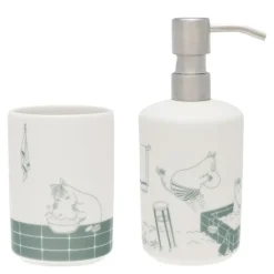 Mummi såpedispenser + tannbørsteholder badestund